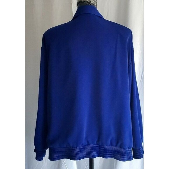 Vintage Brenda Goode Womens Artsy Windbreaker Coat Long Sleeve Jacket Pockets 2X - Picture 4 of 6